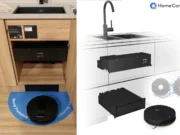 Bosch: il robot aspirapolvere da incasso scompare sotto il lavello dopo aver pulito Robot aspirapolvere da incasso Bosch BCRI3BX1