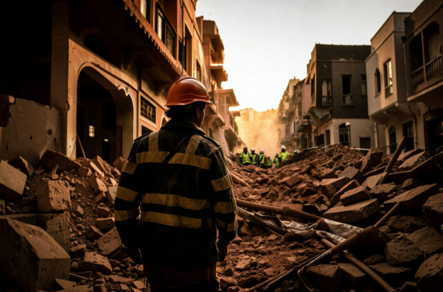 Esplosione bombola gas a Messina, crolla una palazzina Vigili del Fuoco al lavoro tra le macerie della palazzina crollata dopo l'esplosione di una bombola di gas a Messina