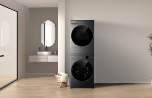 TCL P9 Ultra a IFA 2026: lavatrice e asciugatrice in una torre con pompa di calore CL P9 Ultra con lavatrice e asciugatrice a pompa di calore sovrapposte