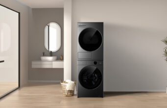 TCL P9 Ultra a IFA 2026: lavatrice e asciugatrice in una torre con pompa di calore CL P9 Ultra con lavatrice e asciugatrice a pompa di calore sovrapposte